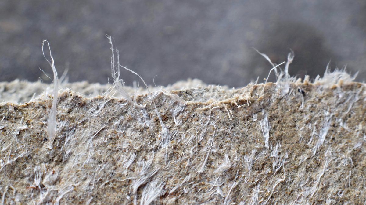 Asbestos viewed under a microscope On Side Restoration